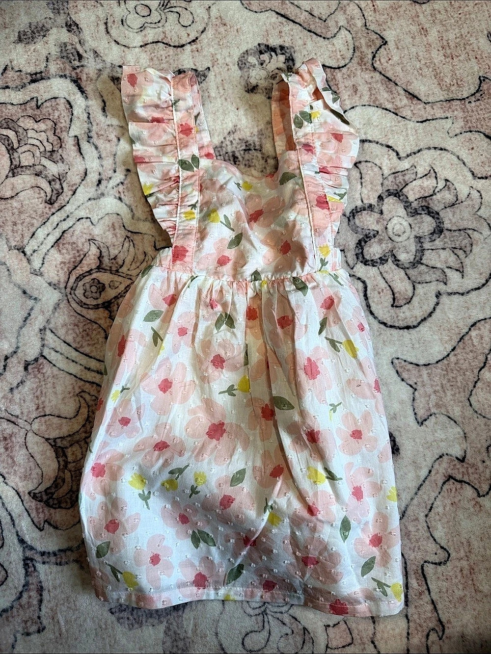 Carter's Floral Dress Pink & White Baby 18M Like New